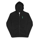 Phases of the Green Moon Zip Up Hoodie