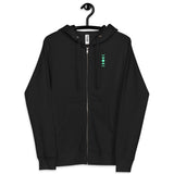 Phases of the Green Moon Zip Up Hoodie