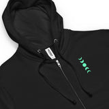 Phases of the Green Moon Zip Up Hoodie