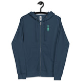 Phases of the Green Moon Zip Up Hoodie