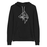 White Wolf Large Design Lightweight Hoodie