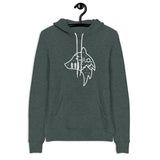 White Wolf Large Design Lightweight Hoodie