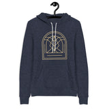 Abstract Outlines Large Design Lightweight Hoodie