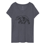 Bearly Natural Large Design V-Neck